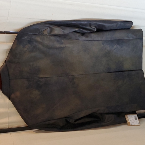 Michael Kors Men's Faux Leather Suede Blazer Size 38 Reg - Picture 2 of 8